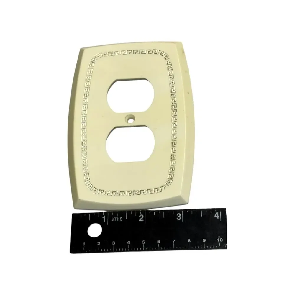Edmar Creation Vintage Greek Key Wall Plates Lot 9pc Switch Outlet Covers - Picture 3 of 6